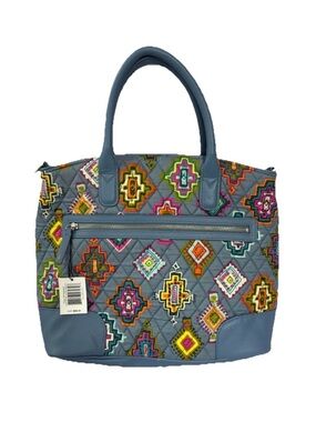 Vera Bradley Day Off Satchel Shoulder Tote Painted Medallions NWT